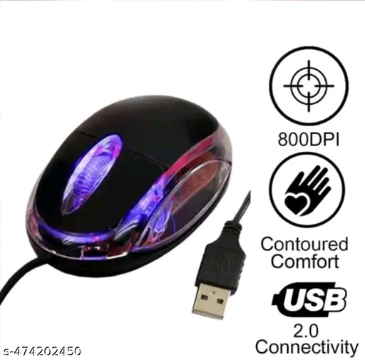 Sleek black mouse