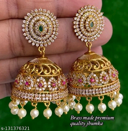 Gold plated jhumka