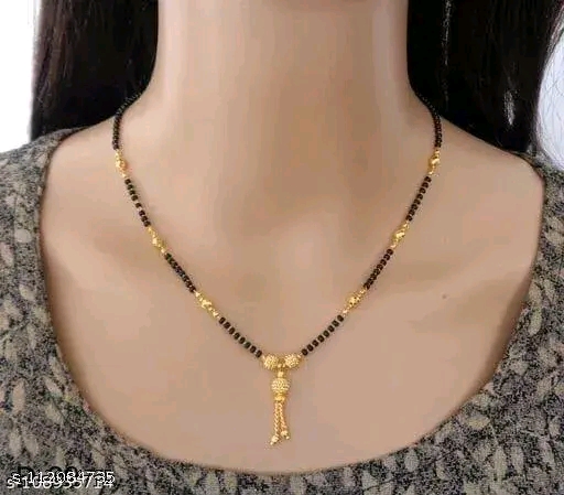 Gold plated mangalsutra