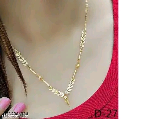 Gold plated mangalsutra