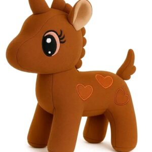 Broun unicorn plush toy
