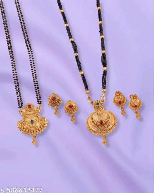 Gold plated mangalsutra