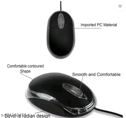 Sleek black mouse