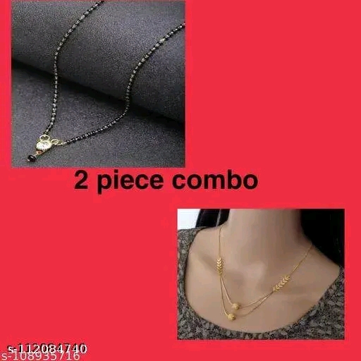 Gold plated mangalsutra