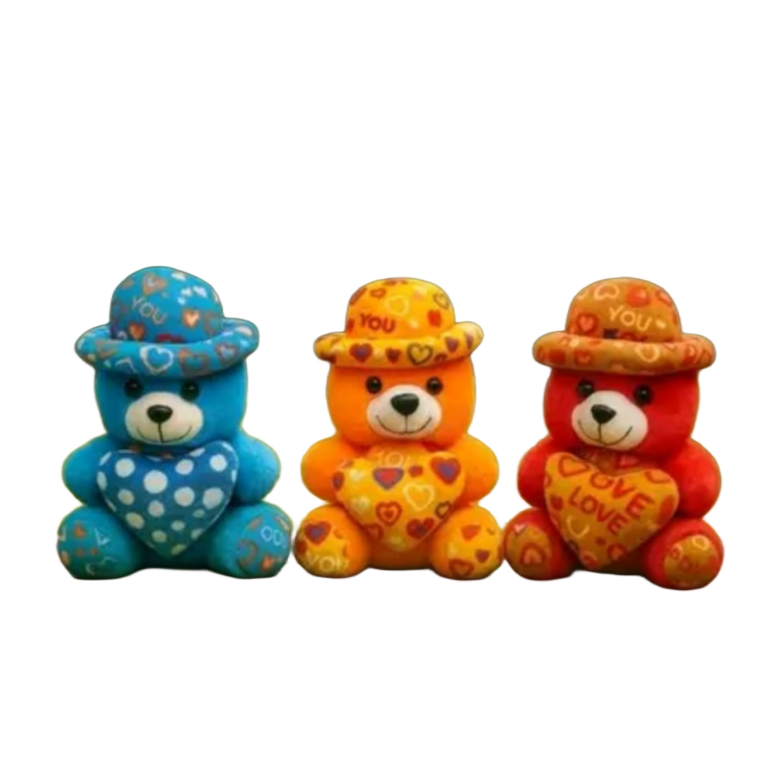Multicolored teddy bear