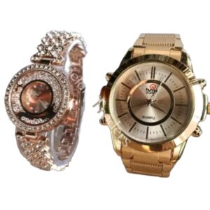 Analog couple watch