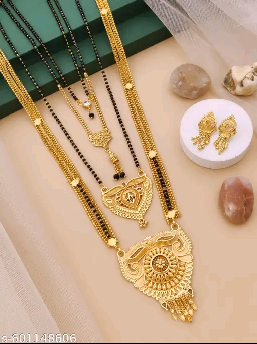 Gold plated mangalsutra