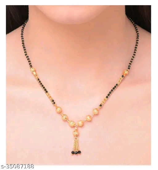 Gold plated fancy mangalsutra