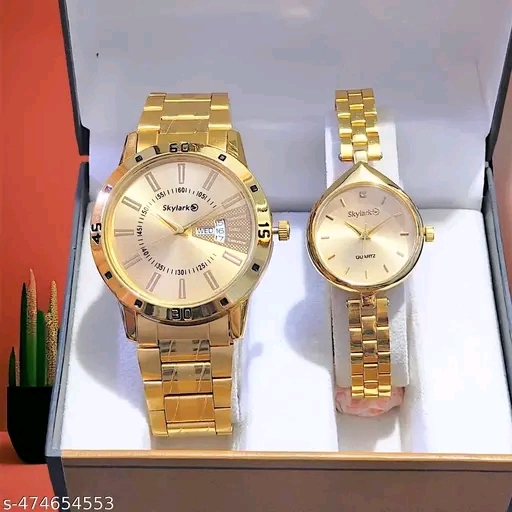 Analog couple watch