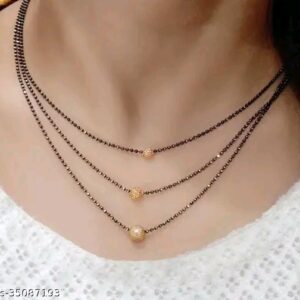 Gold plated fancy mangalsutra