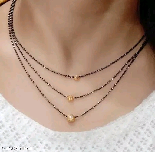 Gold plated fancy mangalsutra