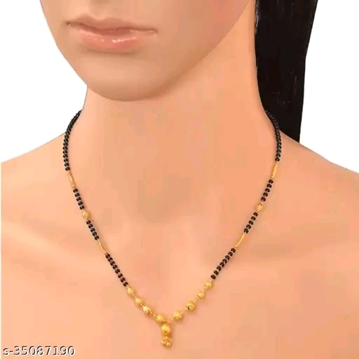 Gold plated fancy mangalsutra