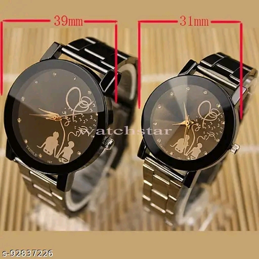 Analog couple watch