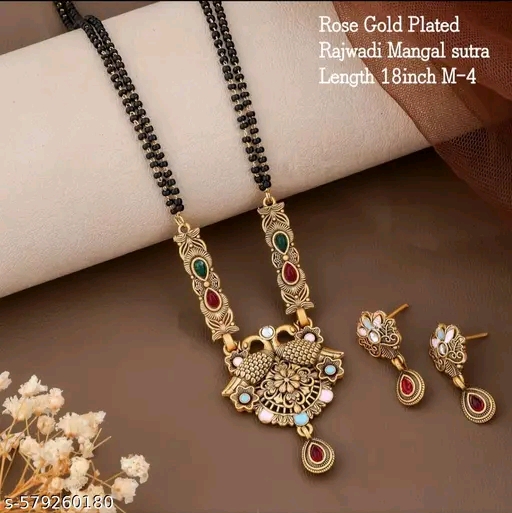 Gold plated mangalsutra